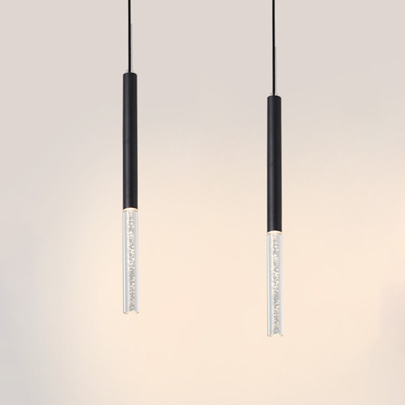 LED HORTING LIGHT avec un éclairage pendentif contemporain noir en acrylique
