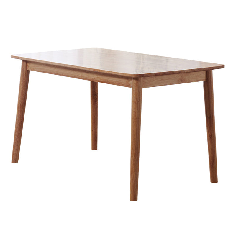 Mesa de madera de balata rectángulo mesa de comedor moderna con 4 patas para restaurante