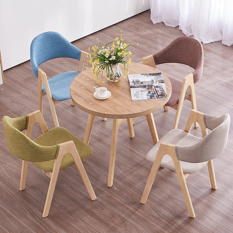 Solid Wood Dining Table Contemporary Style Dining Site Table with 4 Legs