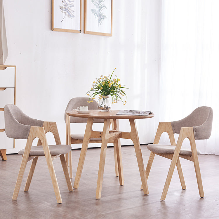 Solid Wood Dining Table Contemporary Style Dining Site Table with 4 Legs