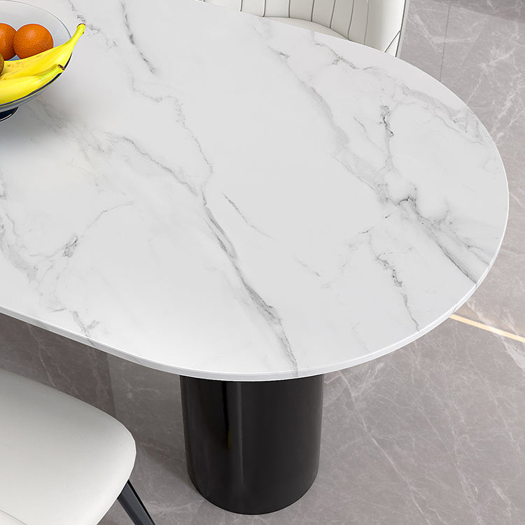 Metall moderne freie Form Esstisch Sintered Steintisch für Esszimmer und Küche