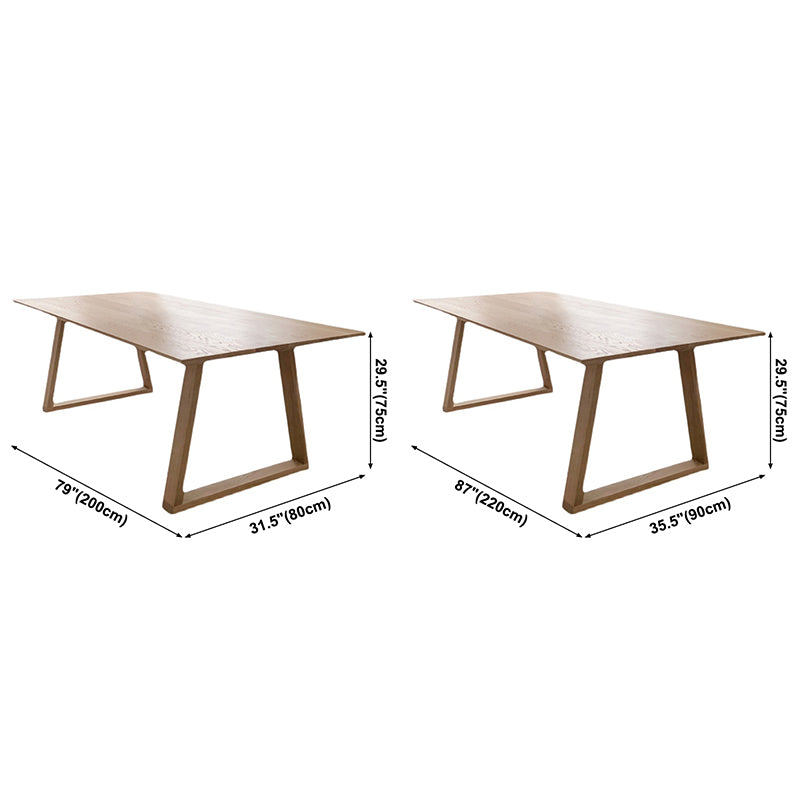 SLED BASE DININGplaats tafel dennen vaste houten eettafel rechthoek voor huis