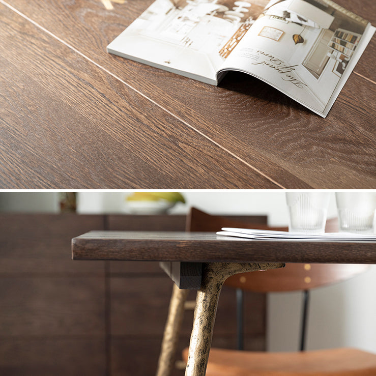 Rectangle Table Dinette Table Industrial Dinner Room Kitchen Table for Indoor