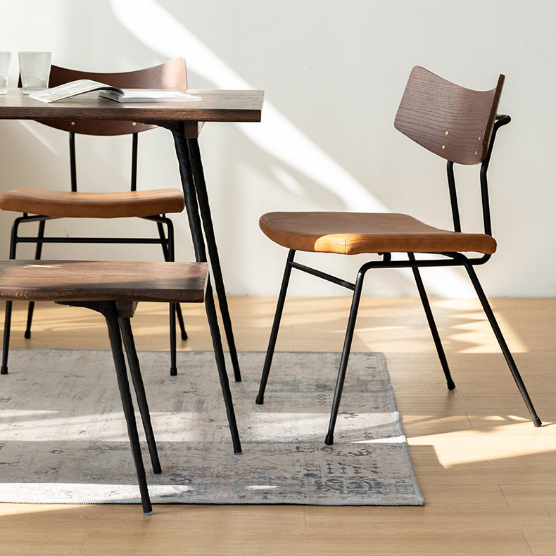 Rectangle Table Dinette Table Industrial Dinner Room Kitchen Table for Indoor