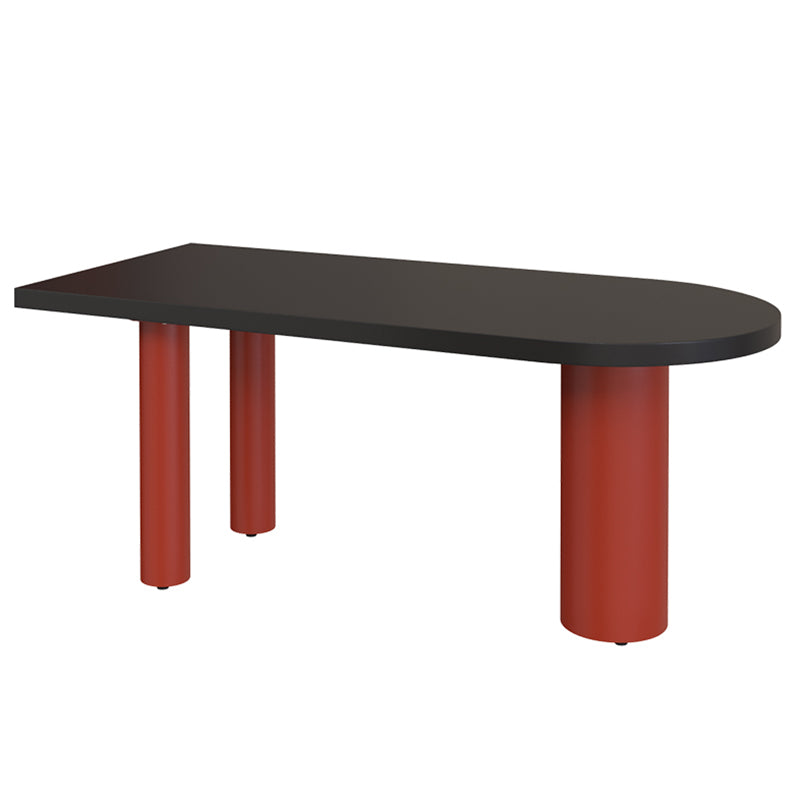 Table à forme libre contemporaine en bois massif table en bois massif pour salle à manger