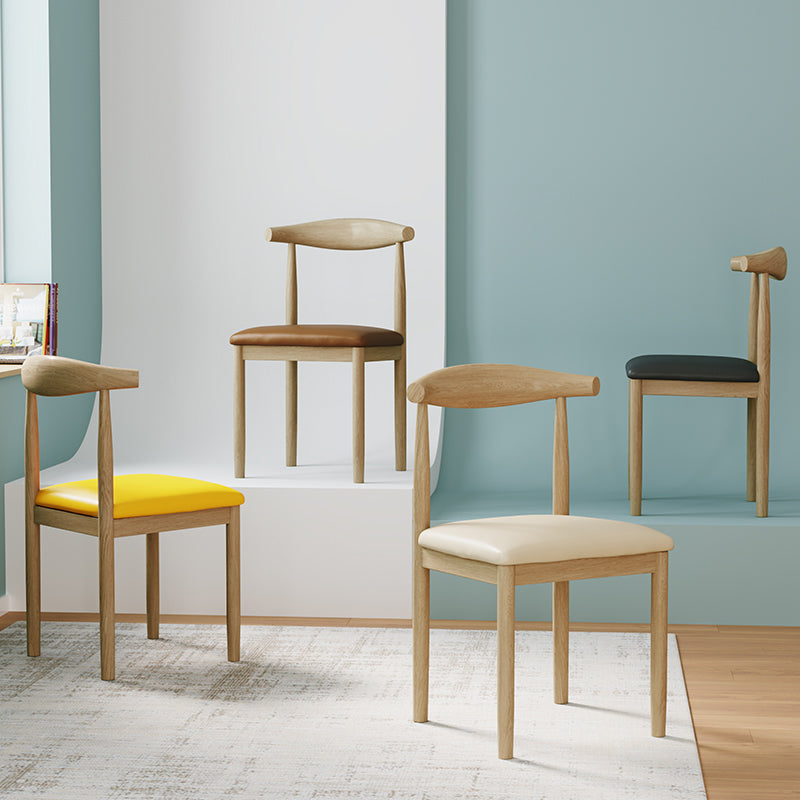 Ensemble de chaises de salle à manger de cuisine de côté arrière ouvert de chaise en métal de style moderne