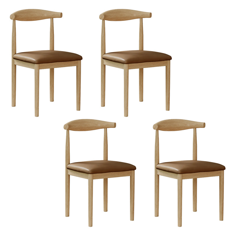Ensemble de chaises de salle à manger de cuisine de côté arrière ouvert de chaise en métal de style moderne