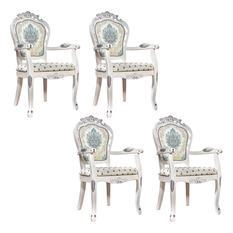 Victorian Style Solid Wood Dining Room Armchair King Louis Back Side Chair for Home Use