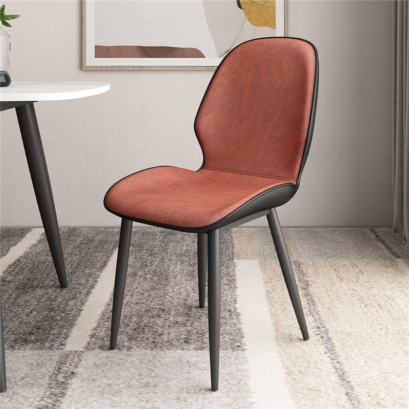 Upholstered Contemporary Restaurant Side Chair Parsons Matte Finish Dining Chair