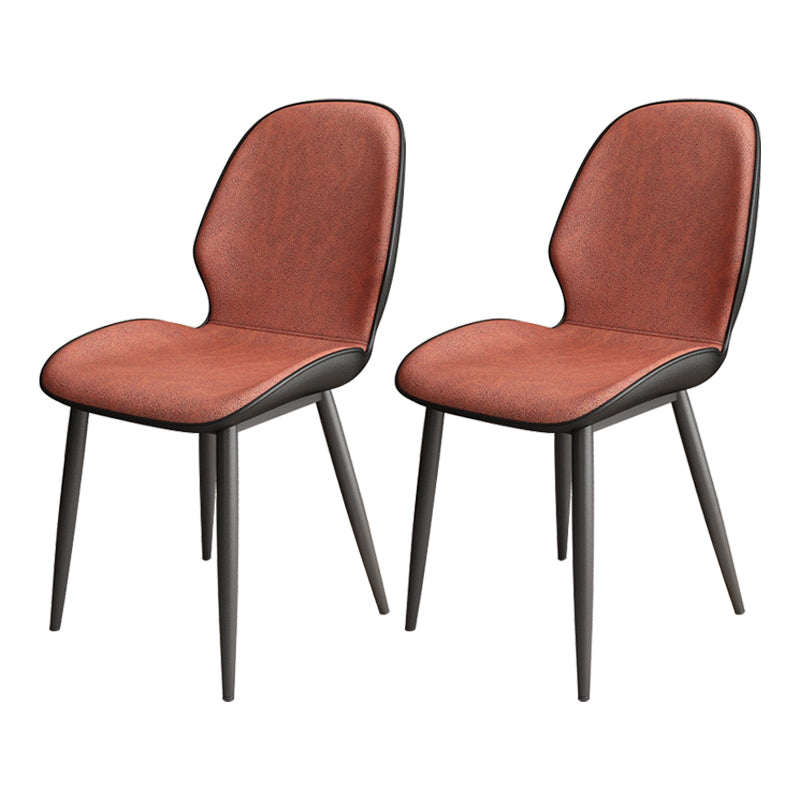 Upholstered Contemporary Restaurant Side Chair Parsons Matte Finish Dining Chair