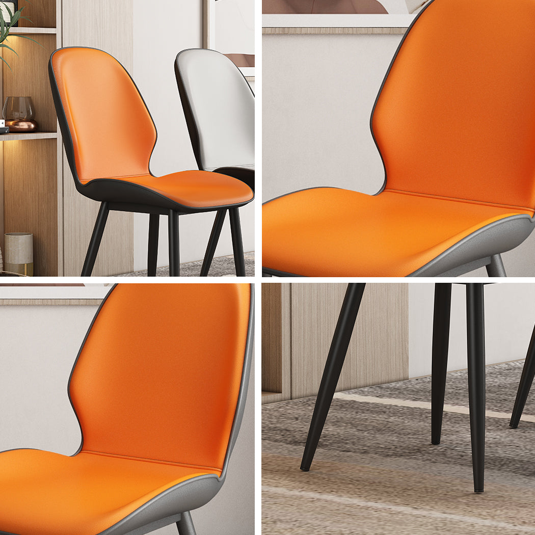 Upholstered Contemporary Restaurant Side Chair Parsons Matte Finish Dining Chair