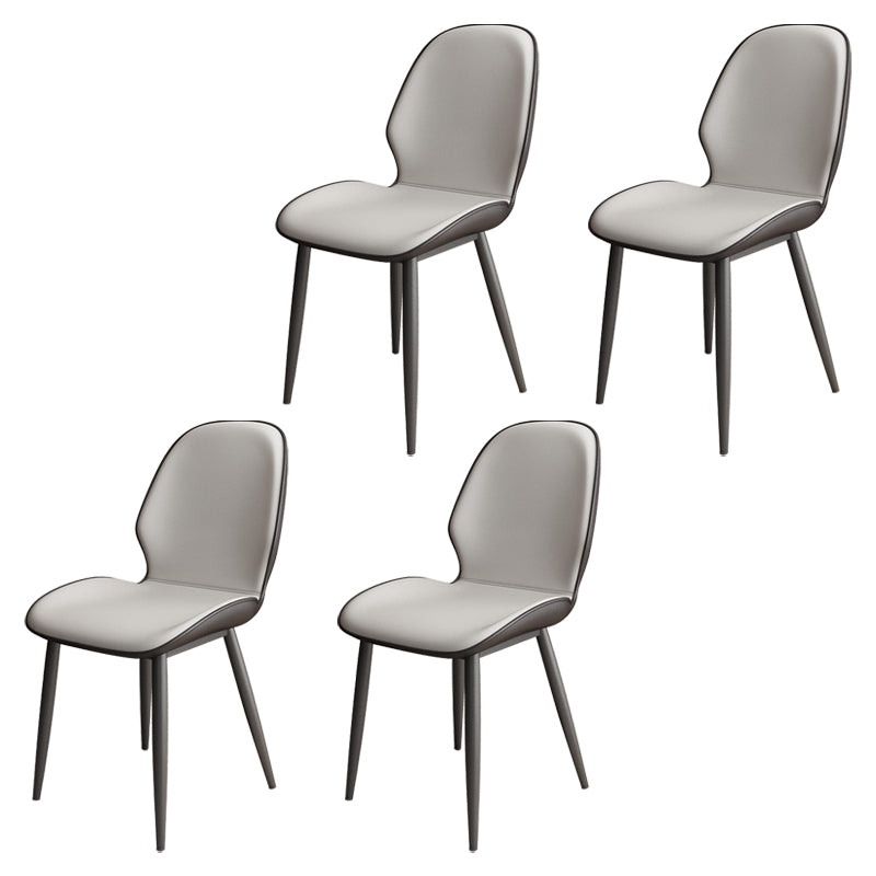 Upholstered Contemporary Restaurant Side Chair Parsons Matte Finish Dining Chair