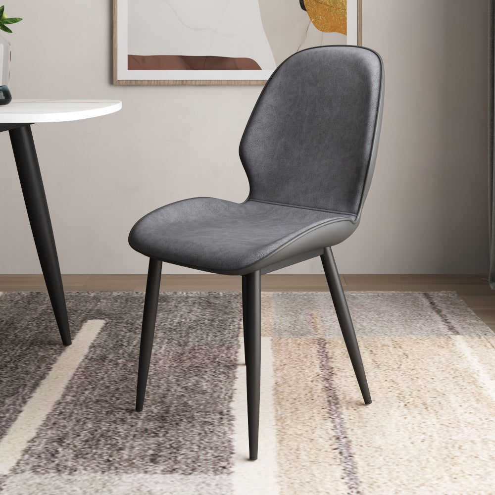Upholstered Contemporary Restaurant Side Chair Parsons Matte Finish Dining Chair