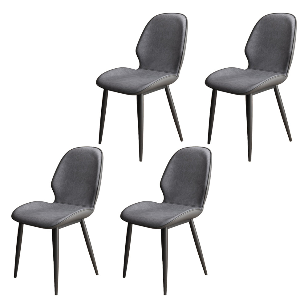 Upholstered Contemporary Restaurant Side Chair Parsons Matte Finish Dining Chair