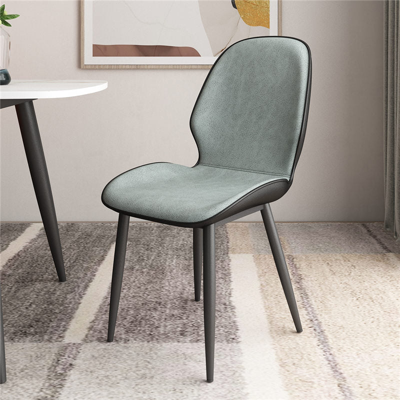 Upholstered Contemporary Restaurant Side Chair Parsons Matte Finish Dining Chair