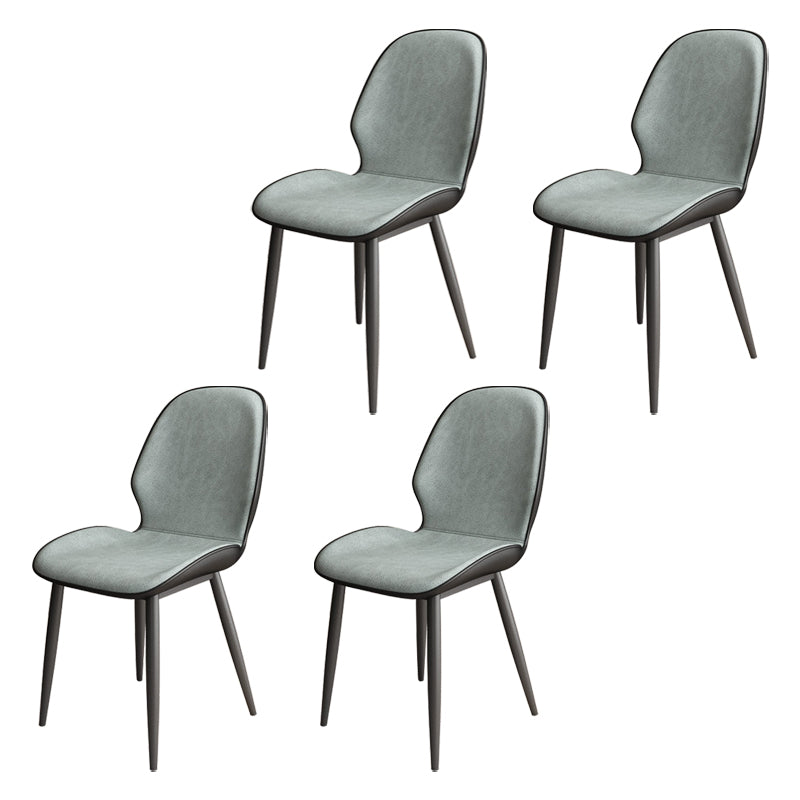 Upholstered Contemporary Restaurant Side Chair Parsons Matte Finish Dining Chair
