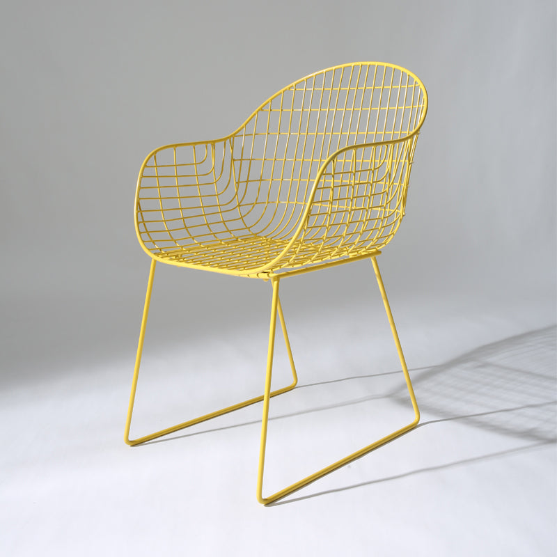 Contemporary Style Metal Dining Room Chair Windsor Back Arm Chair for Kitchen
