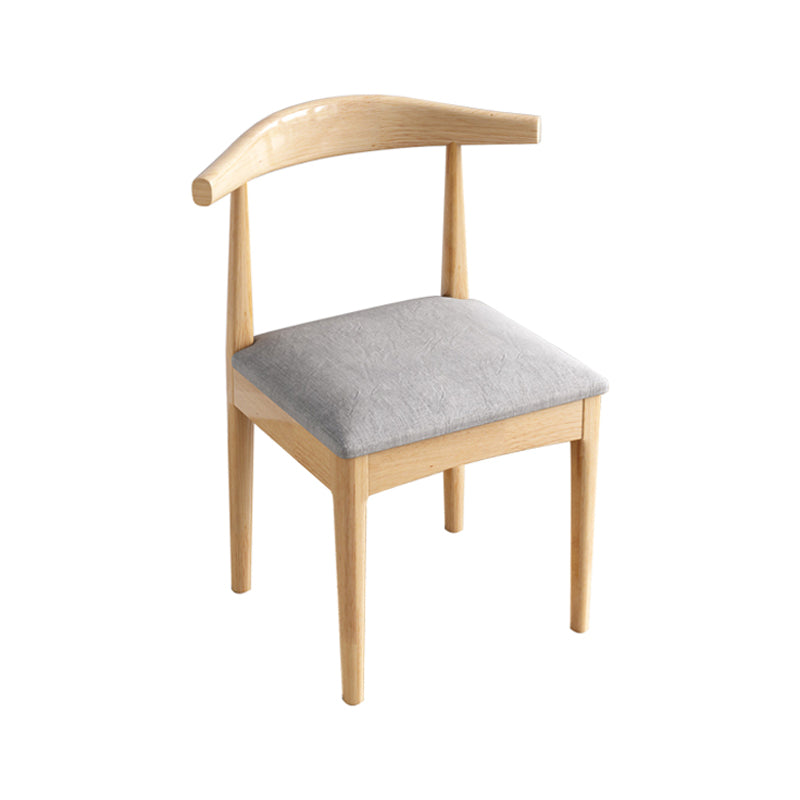 Scandinavian Style Wood Dining Chairs Dining Room Open Back Dining Side Armless Chair