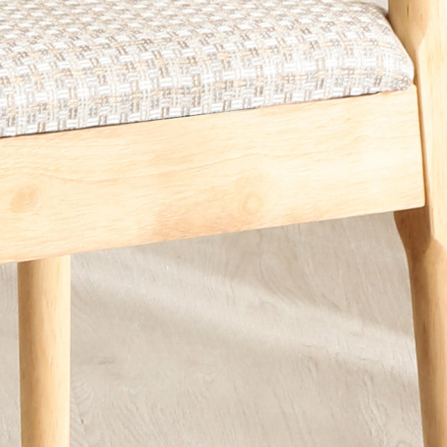 Scandinavian Style Wood Dining Chairs Dining Room Open Back Dining Side Armless Chair