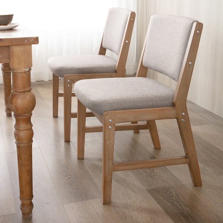 Nordic Style Upholstered Side Chairs Open Back Dining Side Chairs for Kitchen