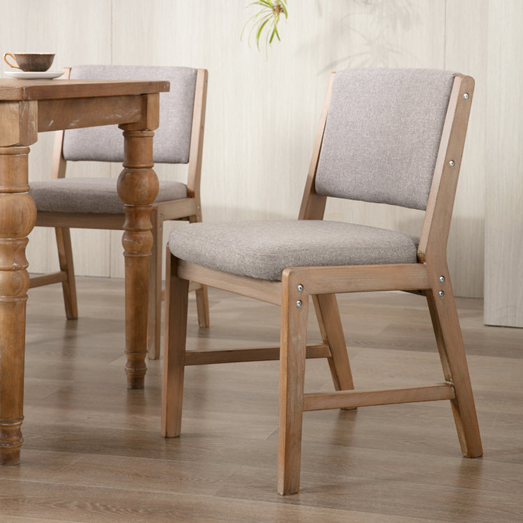 Nordic Style Upholstered Side Chairs Open Back Dining Side Chairs for Kitchen