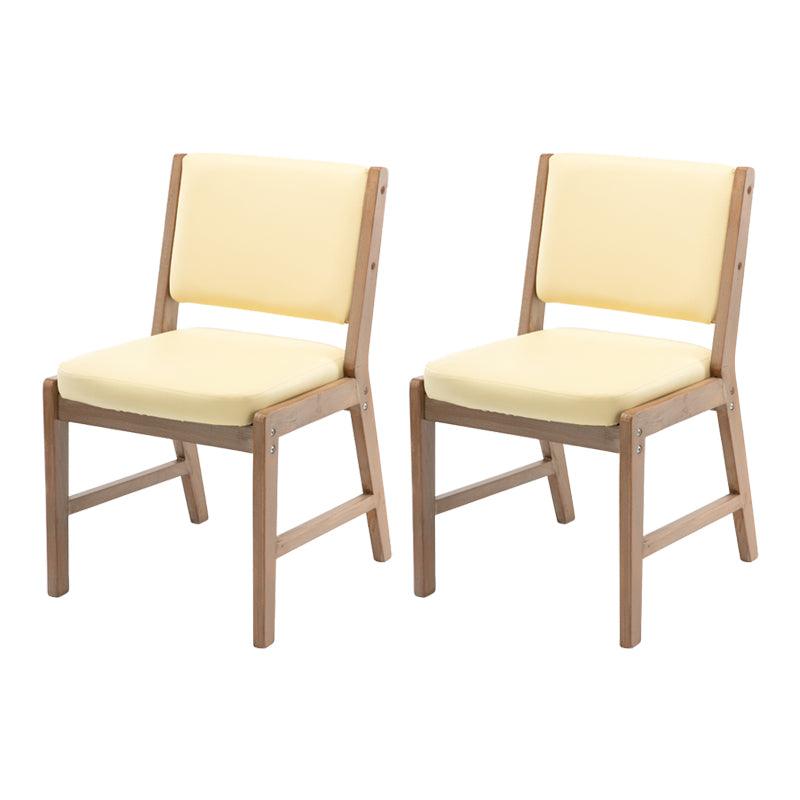 Nordic Style Upholstered Side Chairs Open Back Dining Side Chairs for Kitchen