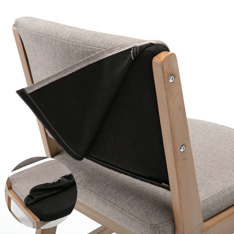 Nordic Style Upholstered Side Chairs Open Back Dining Side Chairs for Kitchen
