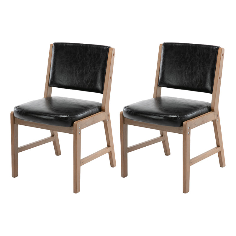 Nordic Style Upholstered Side Chairs Open Back Dining Side Chairs for Kitchen