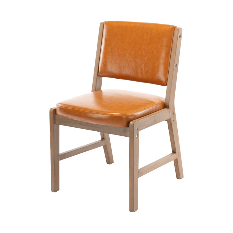 Nordic Style Upholstered Side Chairs Open Back Dining Side Chairs for Kitchen