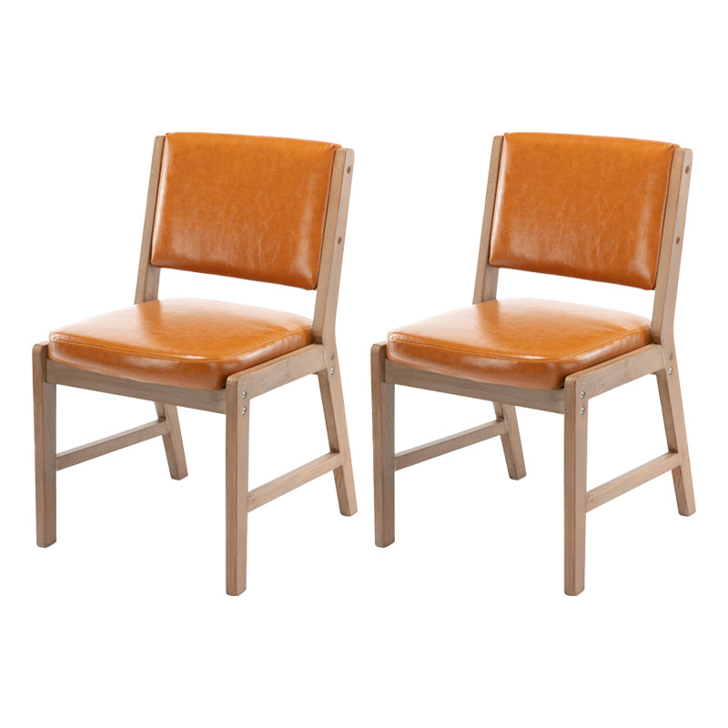 Nordic Style Upholstered Side Chairs Open Back Dining Side Chairs for Kitchen