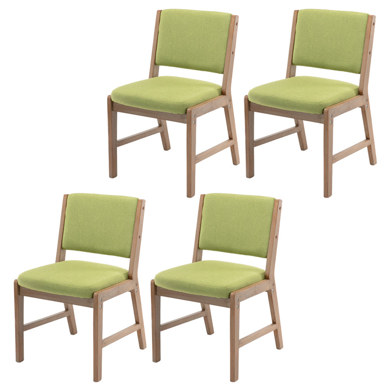 Nordic Style Upholstered Side Chairs Open Back Dining Side Chairs for Kitchen