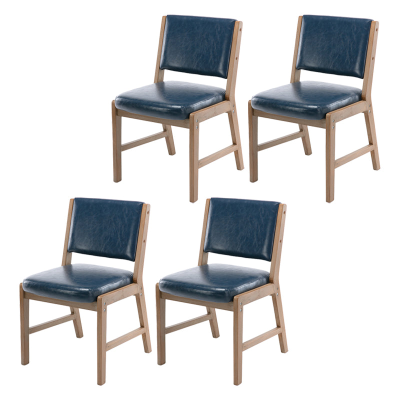 Nordic Style Upholstered Side Chairs Open Back Dining Side Chairs for Kitchen