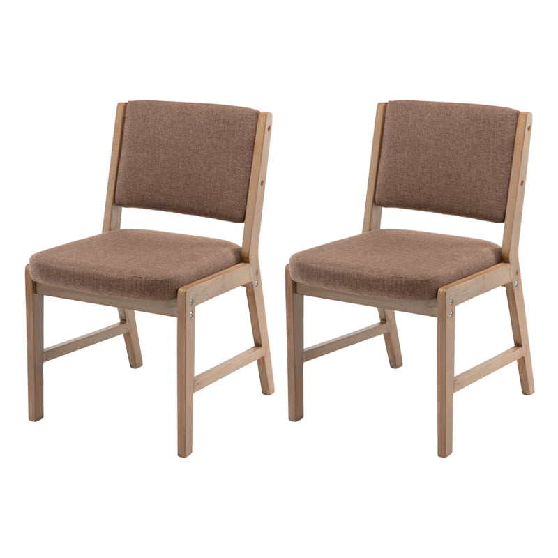 Nordic Style Upholstered Side Chairs Open Back Dining Side Chairs for Kitchen