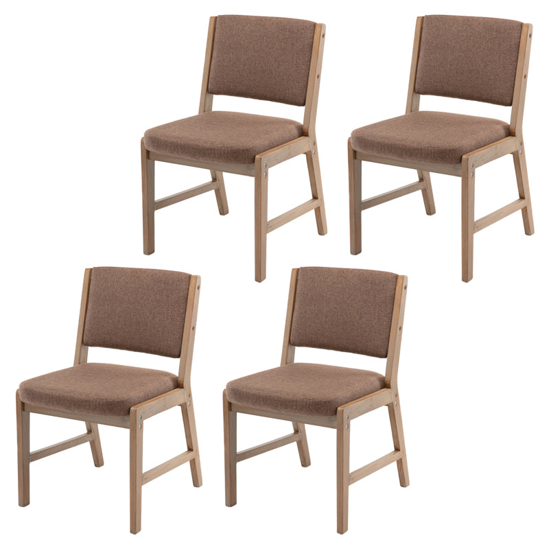 Nordic Style Upholstered Side Chairs Open Back Dining Side Chairs for Kitchen