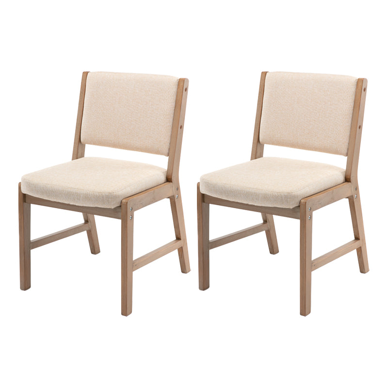 Nordic Style Upholstered Side Chairs Open Back Dining Side Chairs for Kitchen