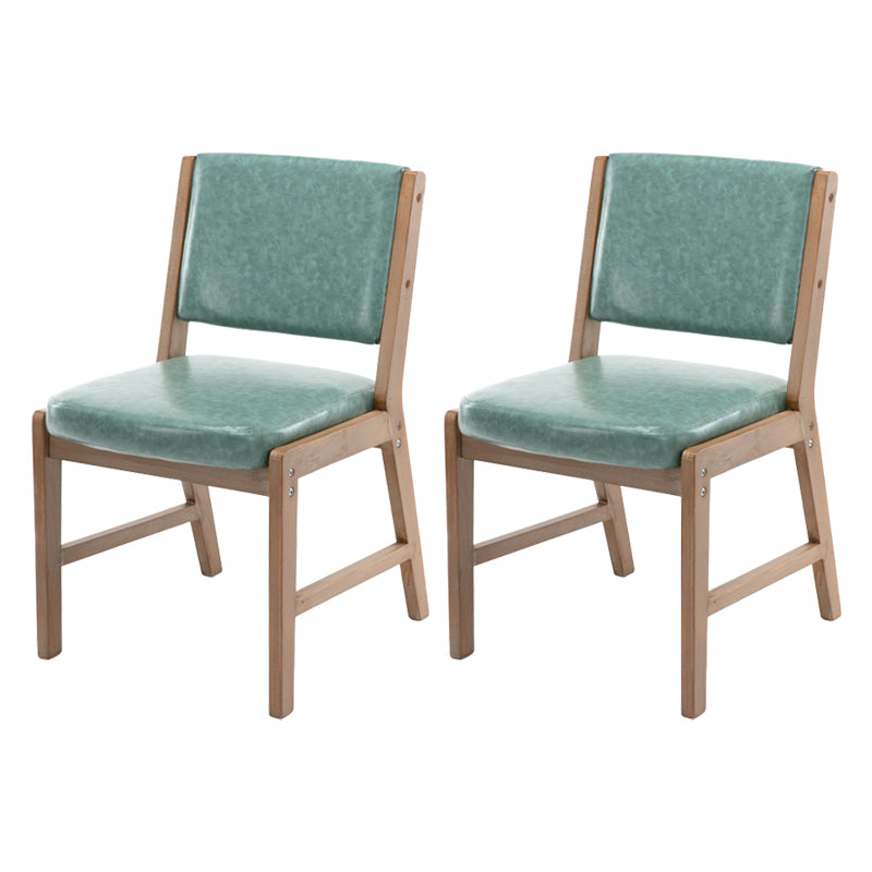 Nordic Style Upholstered Side Chairs Open Back Dining Side Chairs for Kitchen