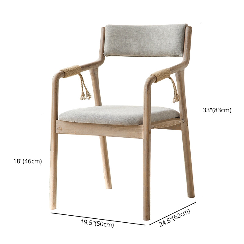 Ensemble de chaises en bois de style traditionnel, bras arrière ouvert, chaises de cuisine et de salle à manger