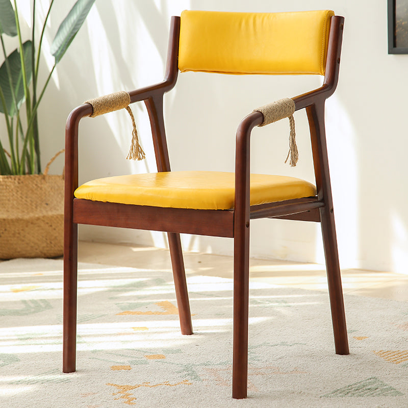 Ensemble de chaises en bois de style traditionnel, bras arrière ouvert, chaises de cuisine et de salle à manger