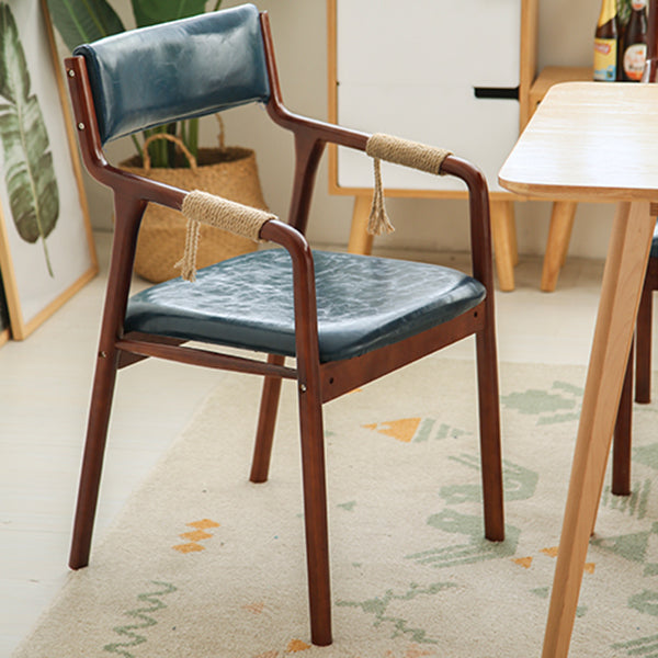 Ensemble de chaises en bois de style traditionnel, bras arrière ouvert, chaises de cuisine et de salle à manger