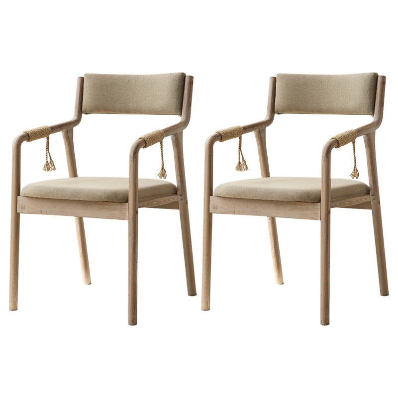 Ensemble de chaises en bois de style traditionnel, bras arrière ouvert, chaises de cuisine et de salle à manger