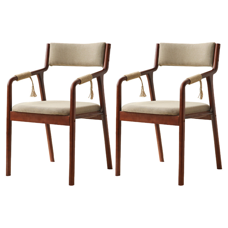 Ensemble de chaises en bois de style traditionnel, bras arrière ouvert, chaises de cuisine et de salle à manger
