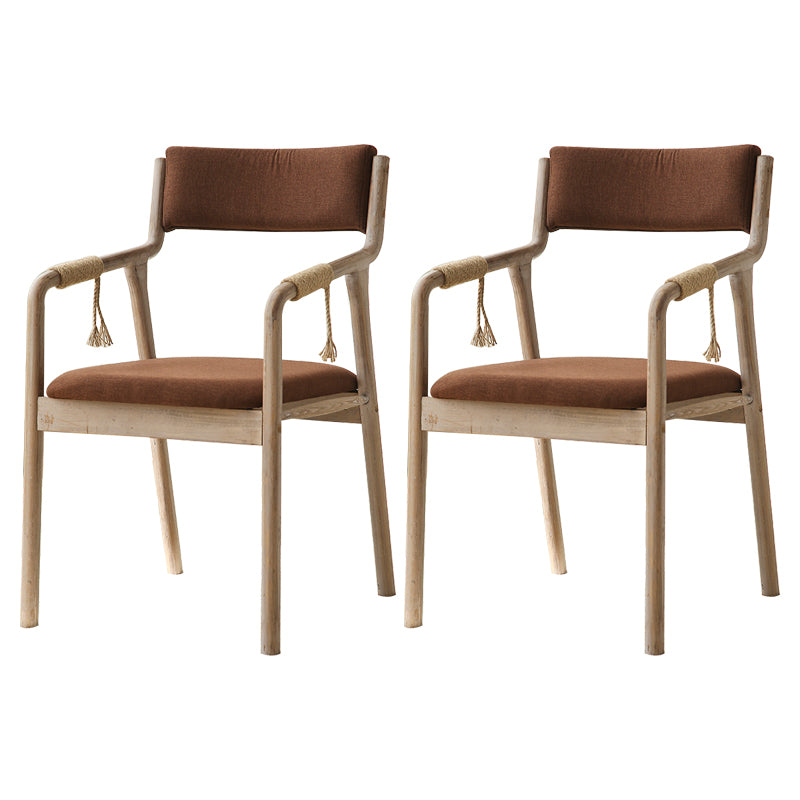 Ensemble de chaises en bois de style traditionnel, bras arrière ouvert, chaises de cuisine et de salle à manger