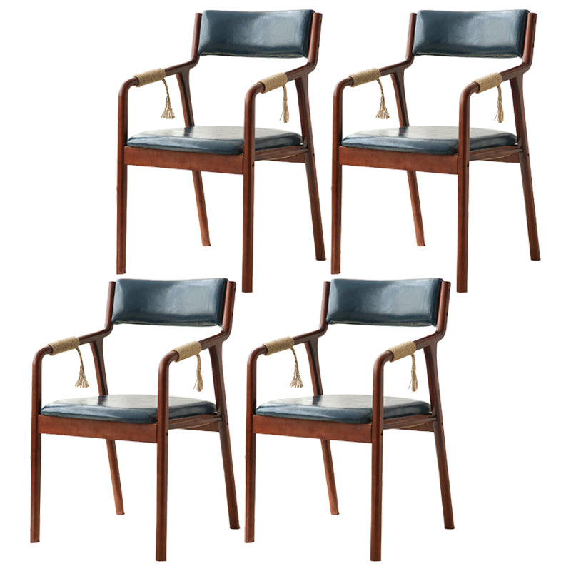 Ensemble de chaises en bois de style traditionnel, bras arrière ouvert, chaises de cuisine et de salle à manger
