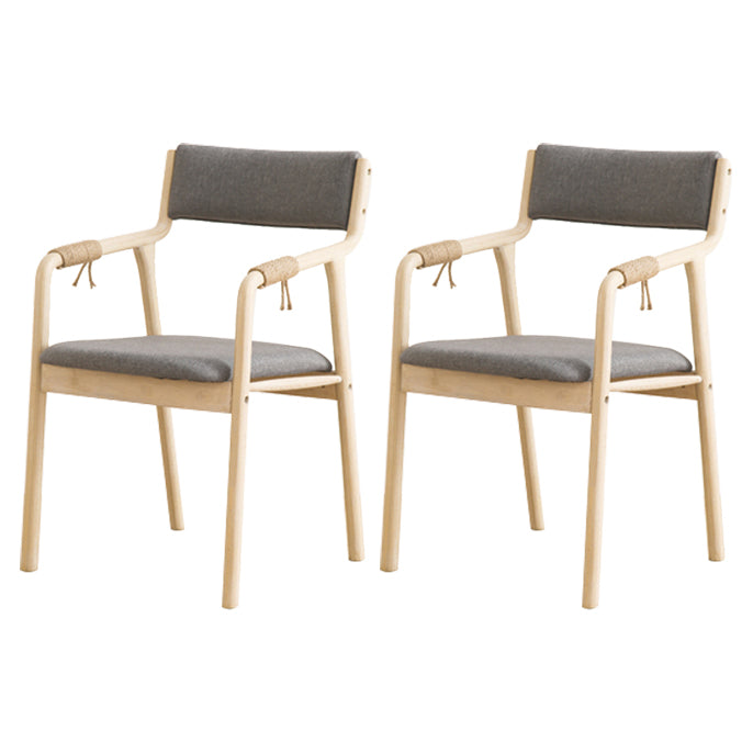Ensemble de chaises en bois de style traditionnel, bras arrière ouvert, chaises de cuisine et de salle à manger