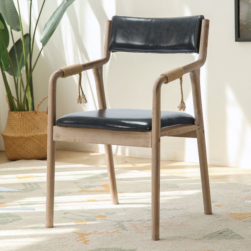 Ensemble de chaises en bois de style traditionnel, bras arrière ouvert, chaises de cuisine et de salle à manger