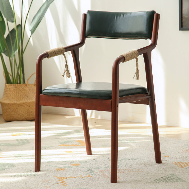 Ensemble de chaises en bois de style traditionnel, bras arrière ouvert, chaises de cuisine et de salle à manger