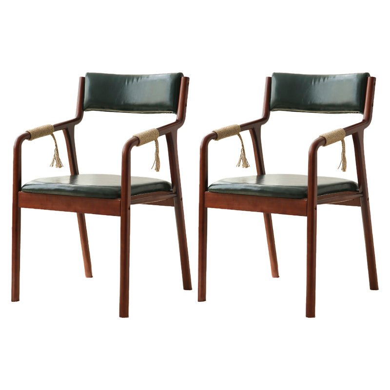 Ensemble de chaises en bois de style traditionnel, bras arrière ouvert, chaises de cuisine et de salle à manger