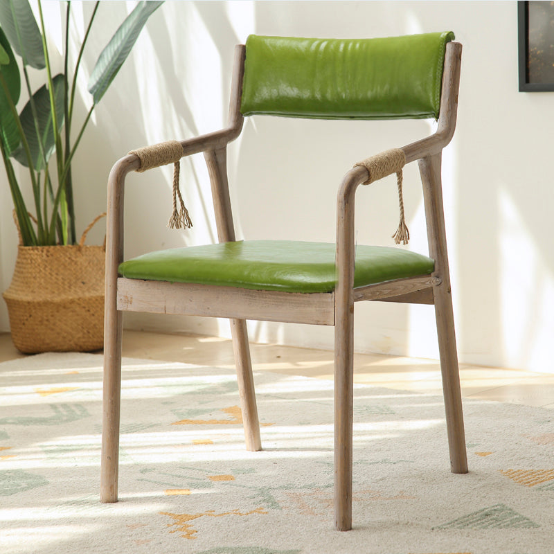 Ensemble de chaises en bois de style traditionnel, bras arrière ouvert, chaises de cuisine et de salle à manger
