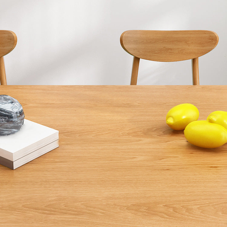 Mesa de cocina de madera sólida de pino mesa de comedor rectangular moderna con 4 patas para restaurante