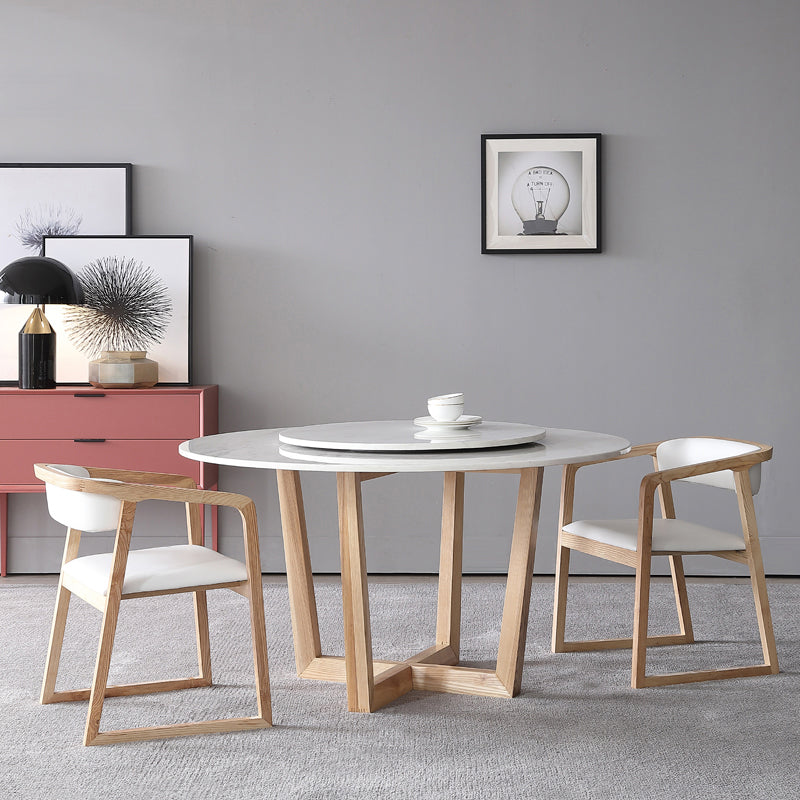 Simplicity Dining Site Table Round Sled Base Dining Room Home Furniture